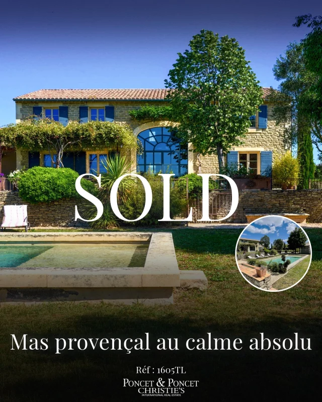 🇫🇷 VENDU – Mas provençal au calme absolu

À quelques minutes d’Uzès, ce magnifique mas baigné de lumière, entouré de vignes et de chênes truffiers, a trouvé ses nouveaux propriétaires. Un lieu d’exception où authenticité et confort moderne s’accordent parfaitement.
Félicitations aux heureux acquéreurs et merci à nos clients pour leur confiance. Merci également à @thierrylallemand_christies Thierry Lallemand.

#Vendu #Uzes #MasProvençal #ImmobilierDeCaractère #PoncetEtPoncet

🇬🇧 SOLD – Provençal Mas in absolute calm

Just minutes from Uzès, this magnificent, light-filled mas, nestled among vineyards and truffle oaks, has found its new owners. A truly exceptional property where authenticity meets modern comfort.
Congratulations to the new owners and thank you to our clients for their trust. A special thanks as well to @thierrylallemand_christies Thierry Lallemand.

#Sold #Uzes #ProvenceLife #CharacterProperty #PoncetAndPoncet 

La Maison Poncet & Poncet | Exclusive affiliate of Christie’s International for all of Occitanie 🌍

[🇫🇷 Vous aimeriez en savoir plus ? / 🇬🇧 Would you like to know more?]

📞 Contact: +33 4 66 20 27 62
📧 Email: contact@poncet-poncet.com
⁦🌐 Website: www.ponce⁩t-poncet.com
