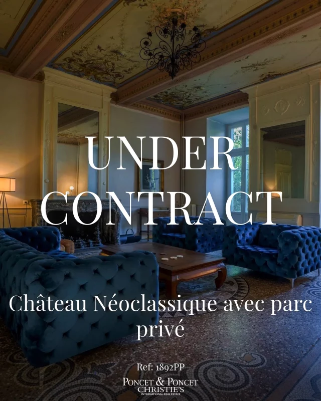 [SOUS CONTRAT] 🇫🇷Château Néoclassique & Parc Privé

Un joyau architectural désormais sous contrat ! Ce château d’exception, niché sur la route des vins et entouré de collines verdoyantes et d’un parc centenaire, séduit par ses 12 chambres, ses salons de réception majestueux et son accès privé à un grand lac. Un cadre idyllique pour des moments mémorables.

🗝️Architecture néoclassique raffinée
🗝️Parc arboré de 4 hectares avec lac privé
🗝️Espaces de réception, orangerie et anciennes granges

#SousContrat #ChâteauDeCharme #ÉléganceFrançaise #PoncetEtPoncet

[UNDER CONTRACT] Neoclassical Château & Private Park

A neoclassical gem now under contract! This exceptional château, nestled along the wine route and surrounded by lush hills and a century-old park, boasts 12 bedrooms, grand reception areas, and private lake access. A dream setting for unforgettable experiences.

🗝️Elegant neoclassical architecture
🗝️4-hectare wooded park with private lake
🗝️Reception spaces, orangery & historic barns

#UnderContract #FrenchElegance #ChâteauLife #TimelessBeauty